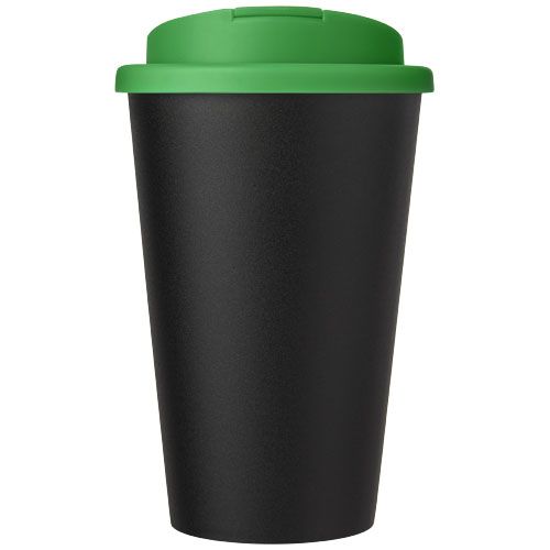 verde/negro Americano® Vaso térmico de 350 ml con tapa antigoteo