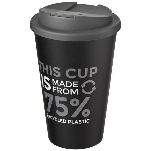 gris/negro Americano® Vaso térmico de 350 ml con tapa antigoteo