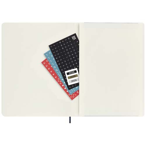 azul zafiro Libreta XL con tapa blanda de 12 meses