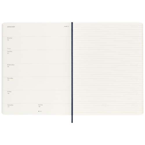 azul zafiro Libreta XL con tapa blanda de 12 meses