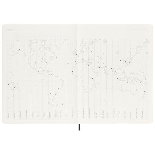 black Libreta XL con tapa blanda de 12 meses