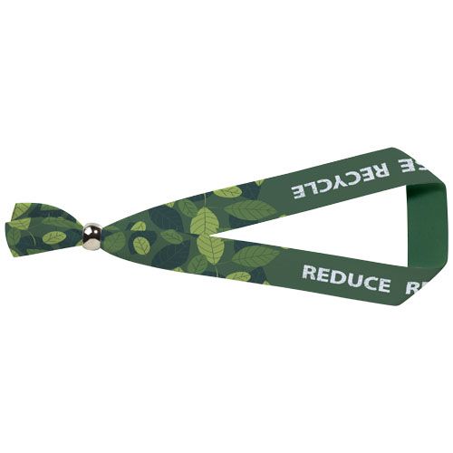 Pulsera para festivales de PET reciclado con cierre de metal 