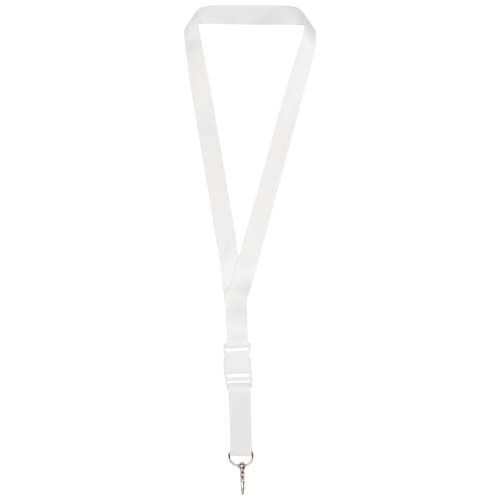 Bucks lanyard en sublimación de PET reciclado con hebilla de seguridad desmontable