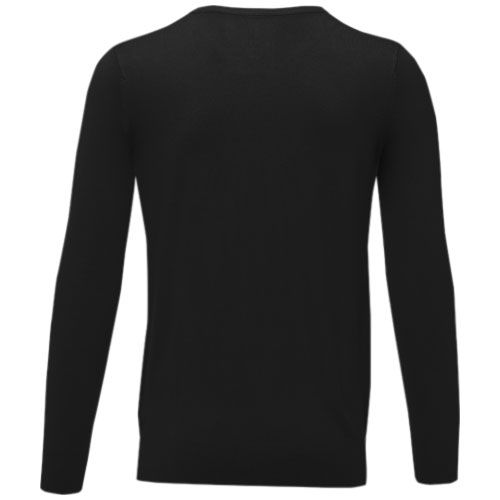 black Jersey de cuello en V para hombre