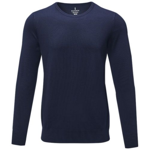 azul marino Jersey de cuello redondo para hombre