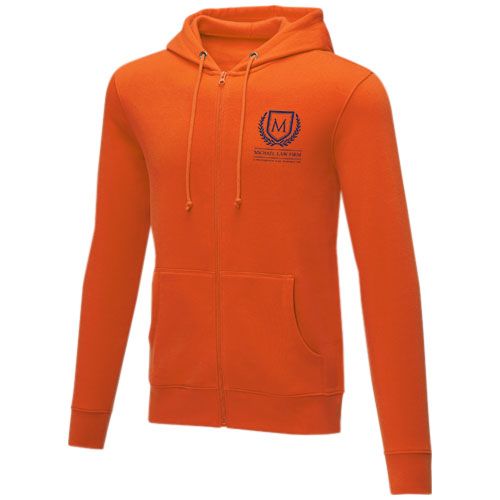 orange Sudadera con capucha y cremallera completa para hombre de 240 g/m² Charon
