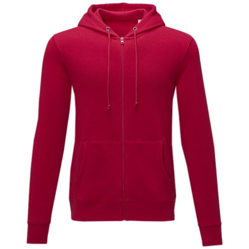 red Sudadera con capucha y cremallera completa para hombre de 240 g/m² Charon