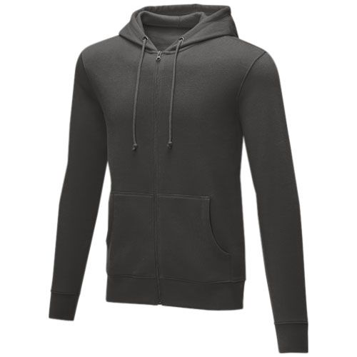 SUDADERA CON CAPUCHA Y CREMALLERA COMPLETA PARA HOMBRE DE 240 G/M² CHARON
