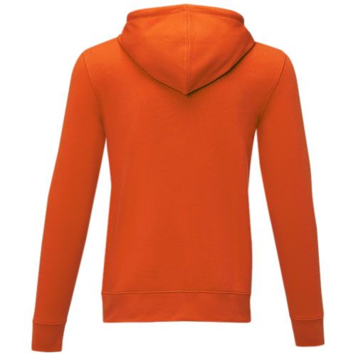 orange Sudadera con capucha y cremallera completa para hombre