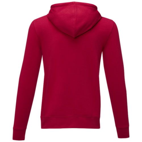red Sudadera con capucha y cremallera completa para hombre