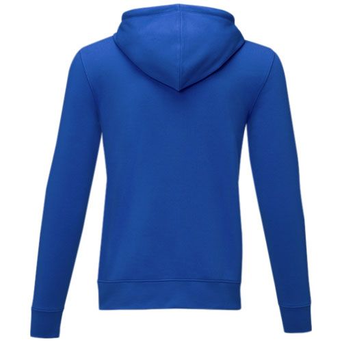 blue Sudadera con capucha y cremallera completa para hombre