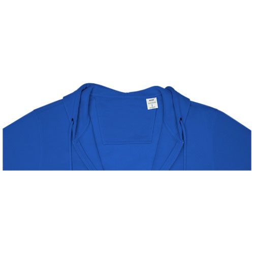 blue Sudadera con capucha y cremallera completa para hombre