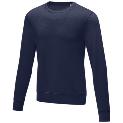 azul marino Jersey de cuello redondo para hombre de 240 g/m² Charon