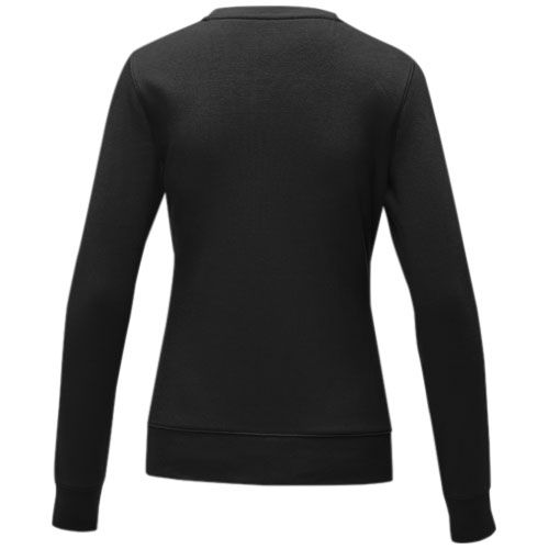 black Jersey de cuello redondo para mujer