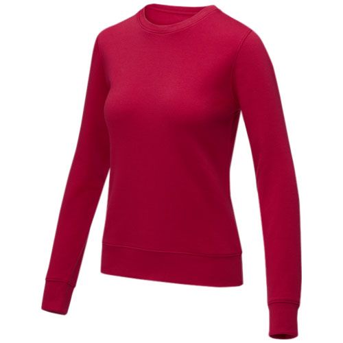 red Jersey de cuello redondo para mujer