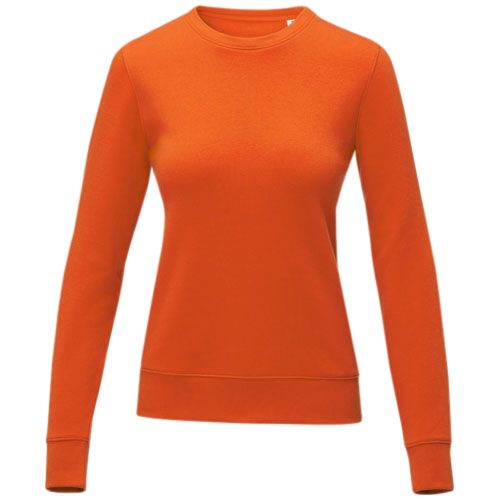 orange Jersey de cuello redondo para mujer