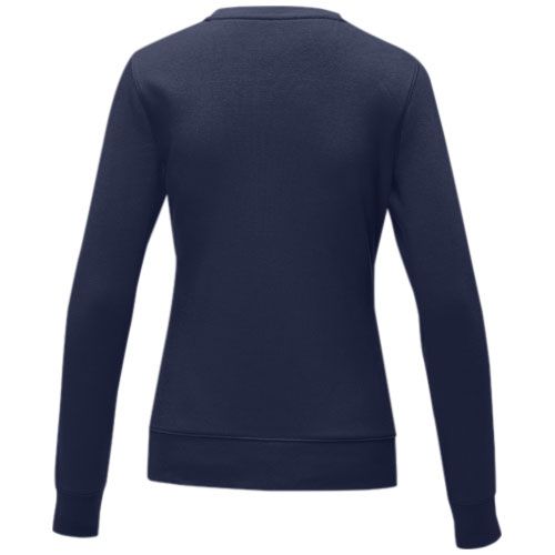 azul marino Jersey de cuello redondo para mujer