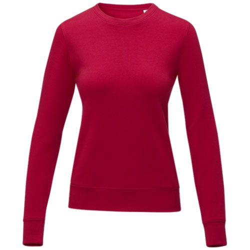 red Jersey de cuello redondo para mujer