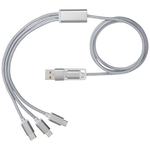 plateado Cable de carga 5 en 1