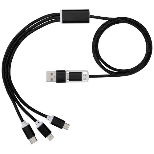 black Cable de carga 5 en 1