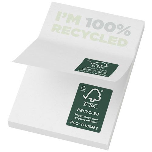 BLOC DE NOTAS ADHESIVAS DE PAPEL RECICLADO DE 50 X 75 MM 