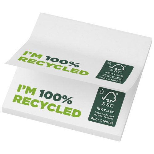 Bloc de notas adhesivas de papel reciclado de 75 x 75 mm 