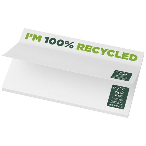 BLOC DE NOTAS ADHESIVAS DE PAPEL RECICLADO DE 127 X 75 MM 