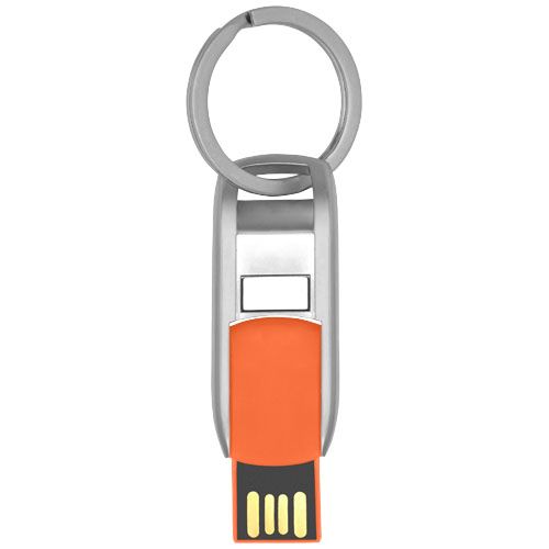 naranja/plateado USB