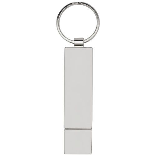 blanco/negro/plateado USB rectangular con retroiluminación