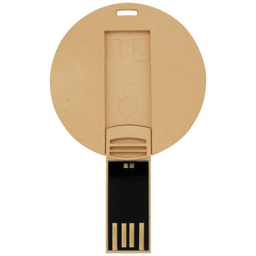 4 gb USB redondo biodegradable