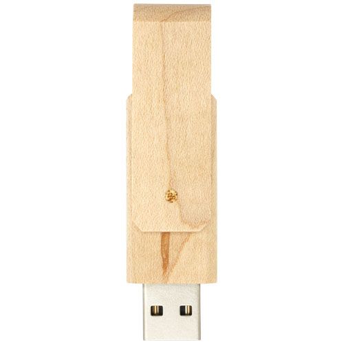 marrón claro USB de madera Rotate