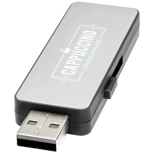 negro/plateado/blanco USB con retroiluminación de luz blanca