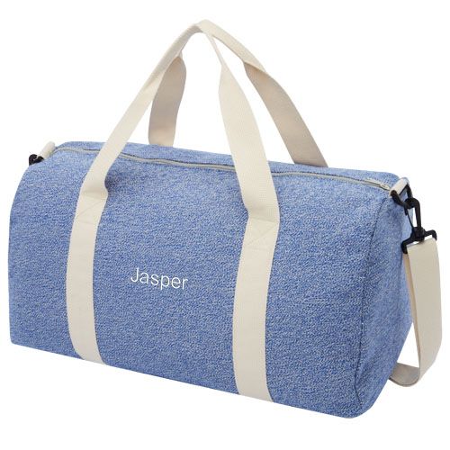 azul cobalto Bolsa de lona de poliéster y algodón reciclado de 450 g/m² 24L