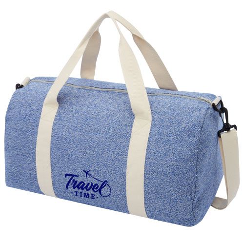 azul cobalto Bolsa de lona de poliéster y algodón reciclado de 450 g/m² 24L