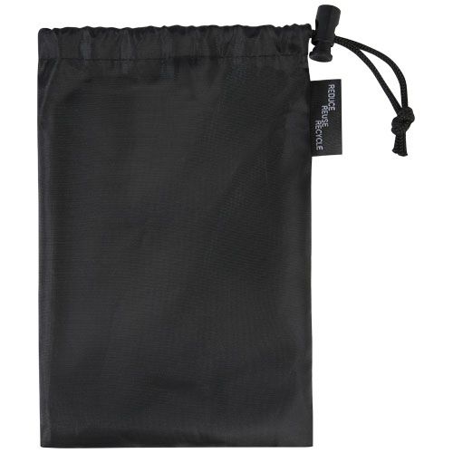 black Toalla refrescante deportiva de PET reciclado con bolsa 80 x 30 cm