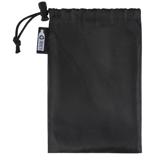 black Toalla refrescante deportiva de PET reciclado con bolsa 80 x 30 cm