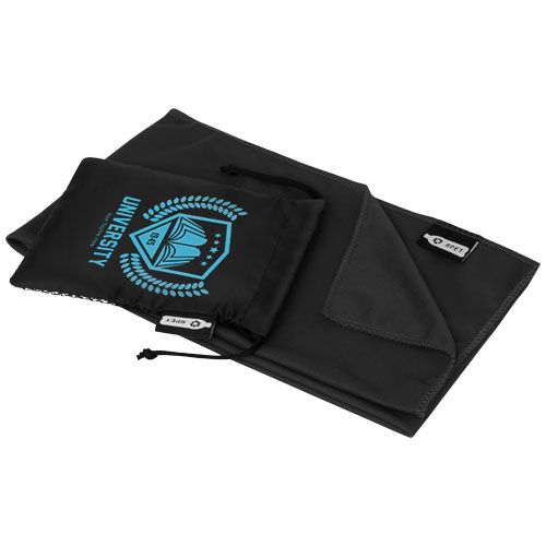 Toalla refrescante deportiva de PET reciclado con bolsa 80 x 30 cm 