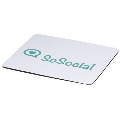 white Alfombrilla de ratón con aditivo antibacteriano