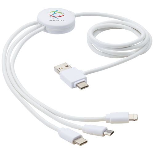 Cable de carga 5 en 1 con aditivo antibacteriano 