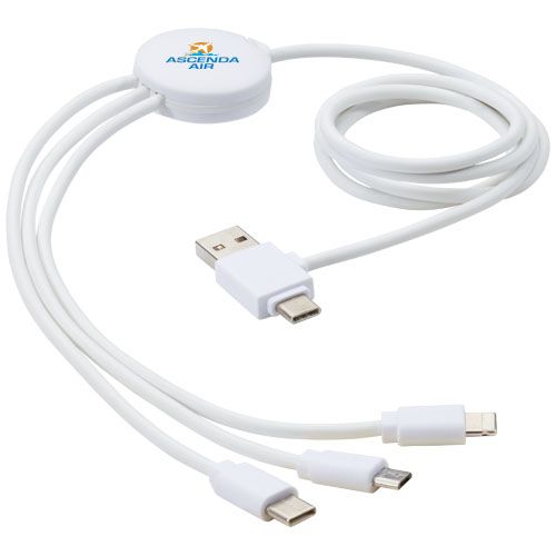 Cable de carga 5 en 1 con aditivo antibacteriano 