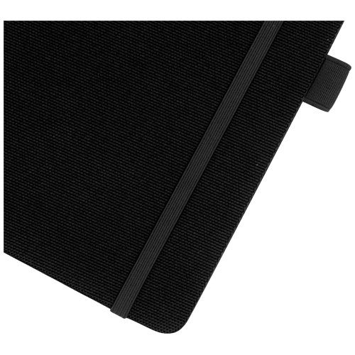 black Libreta de papel reciclado A5 con tapa de PET reciclado