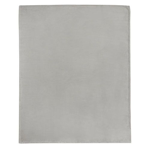 gray Manta de tejido polar coral de RPET certificada GRS