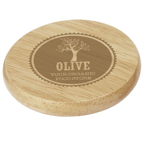 natural Posavasos de madera con abrebotellas