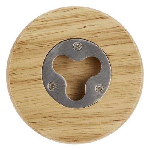 natural Posavasos de madera con abrebotellas