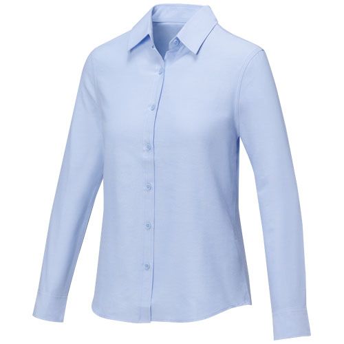 azul claro Camisa de manga larga para mujer