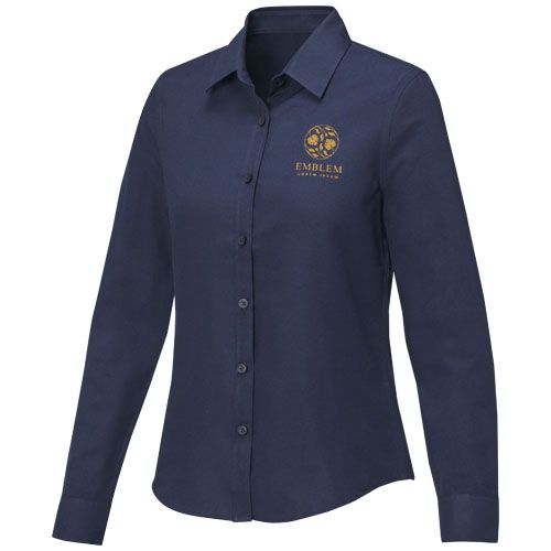 azul marino Camisa de manga larga para mujer de 130 g/m² Pollux