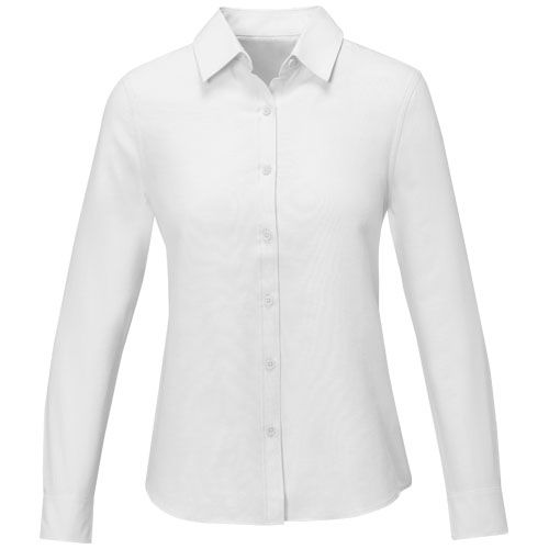 white Camisa de manga larga para mujer