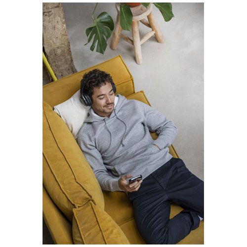 gris tormenta Sudadera con capucha para hombre