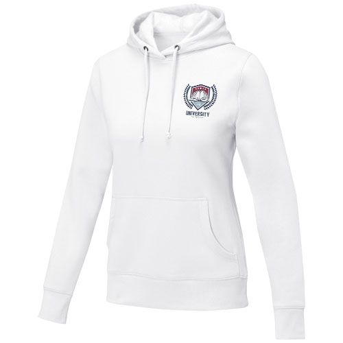 white Sudadera con capucha para mujer