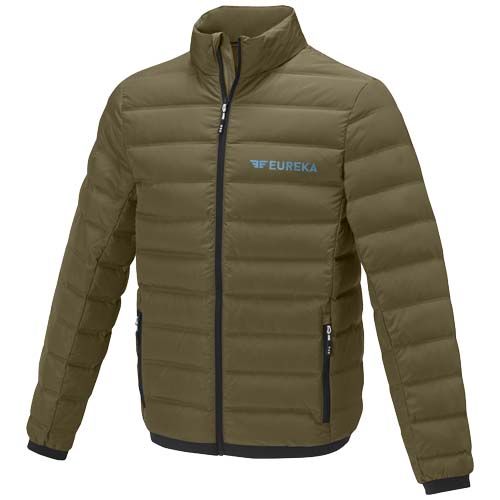 verde bosque Chaqueta de plumón con aislamiento para hombre Macin